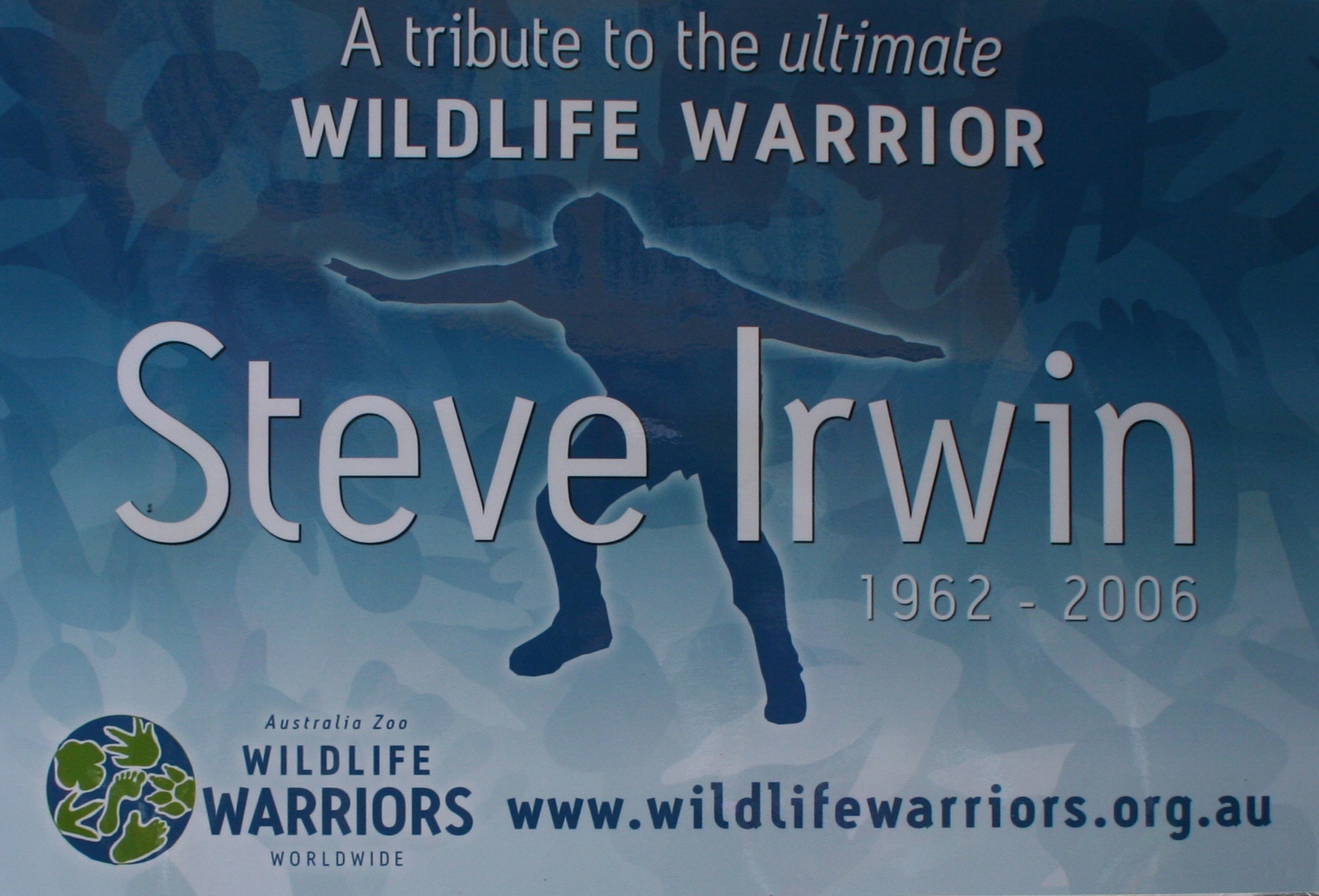 A tribute to the ultimate Wildlife Warrior, Steve Irwin.  Photo taken by Chrissy Layton, AusNotebook Music & Creative.