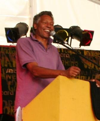 Aboriginal actor, Ernie Dingo, is one of the team reporters on Channel  Seven's The Great Outdoor.  Photo taken by Chrissy Layton, AusNotebook Music & Creative.