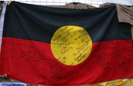 Tributes from the aboriginal culture. Photo taken by Chrissy Layton, AusNotebook Music & Creative.