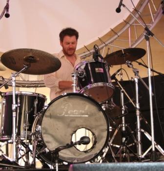 The Audreys - Toby Lang (drums, harmonies).  Photo taken by Chrissy Layton, AusNotebook Music & Creative.