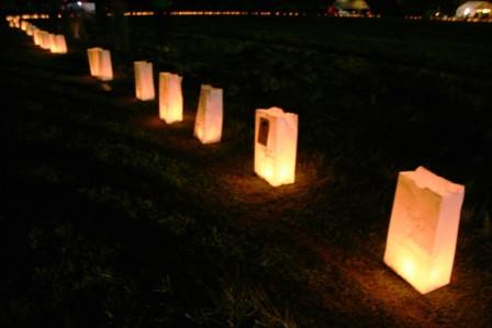 Relay For Life, remembrance bags, photo taken by Chrissy Layton, AusNotebook Music & Creative