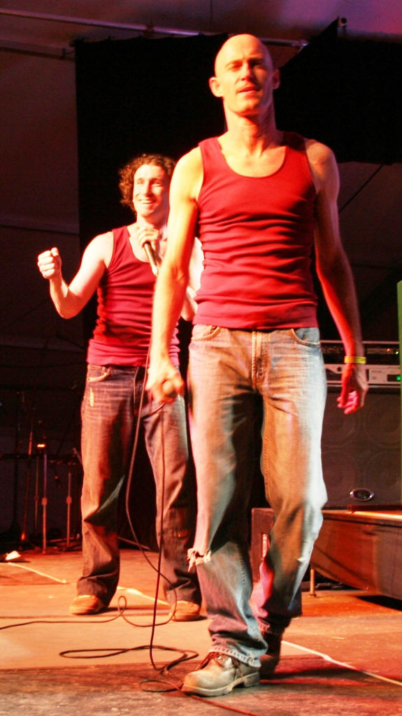 Unique and diverse comedian duo, The Umbilical Brothers.  Photo taken by Chrissy Layton, AusNotebook Music & Creative.