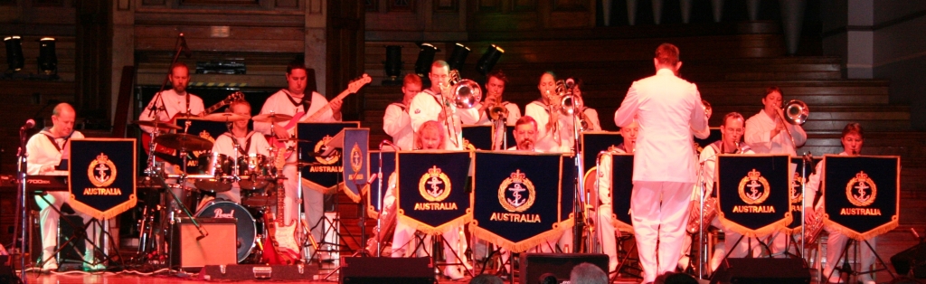 The Royal Navy Band.  Article written and photo taken by Chrissy Layton, AusNotebook Music & Creative.