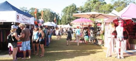 Byron Bay's  Bluesfest had an arranging stalls. Photo taken by Chrissy Layton, AusNotebook Music & Creative.