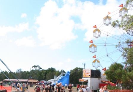 The Bluesfest at Byron Bay was  well catered for families with children having rides and Kidz Klub for the children.  Photo by Chrissy Layton, AusNotebook Music & Creative.