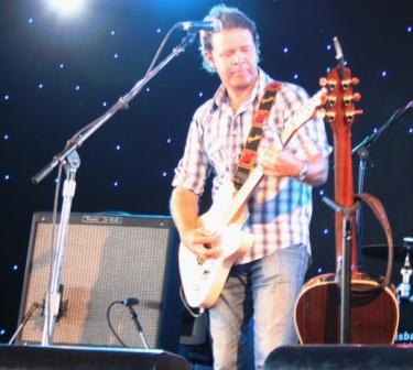 Country Singer and multi-Aria award winner Troy Cassar-Daley played at Byron Bay Bluesfest.  Photo taken by Chrissy Layton, AusNotebook Music & Creative.
