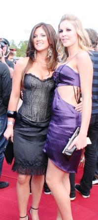 Jaime Wright and Danielle Walker, 2006 ARIAS Music Awards, photo taken by Chrissy Layton, AusNotebook Music & Creative.